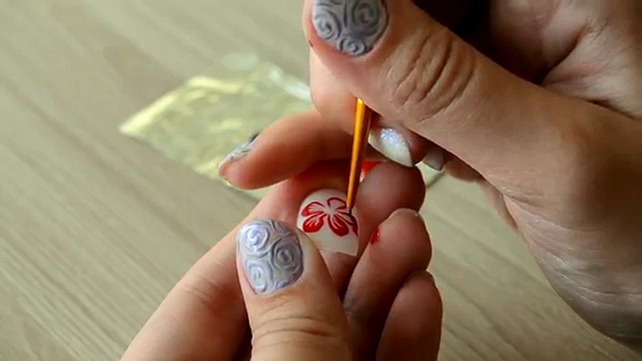 ЭКСПРЕСС-ДИЗАЙН ЦВЕТЫ на НОГТЯХ