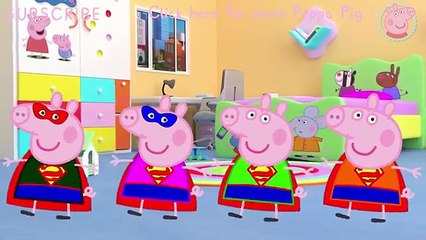 Peppa Pig George Skeybord Rocket Falling Funny Story Finger Family
