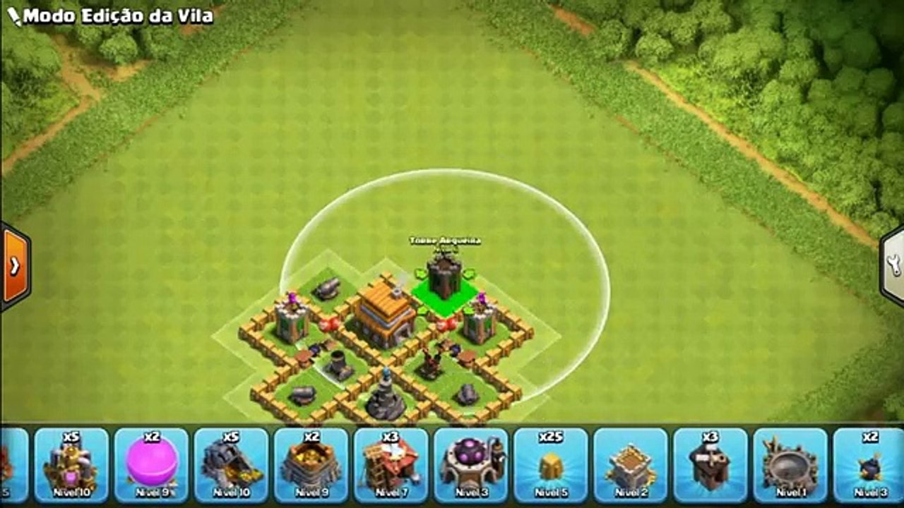 Clash of Clans - Cv 5 Layout anti estrelas #3 (TH5 base)