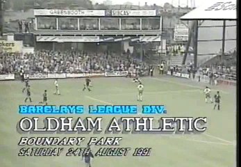 Oldham Athletic - Norwich City 24-08-1991 Division One