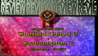 Sheffield United - Southampton 24-08-1991 Division One