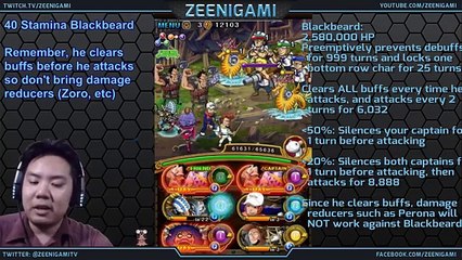 Walkthrough for Blackbeard 40 Stamina (Global) [One Piece Treasure Cruise]