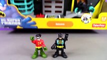 Batman And Robin Imaginext Batcave Stop Motion Adventure. DC Super Friends Imaginext Batman Toys