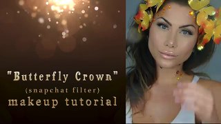 SNAPCHAT filter butterfly crown MAKEUP TUTORIAL | BeeisforBeeauty