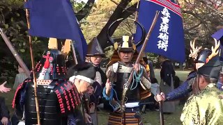Реконструкция боя самураев на День культуры в Японии