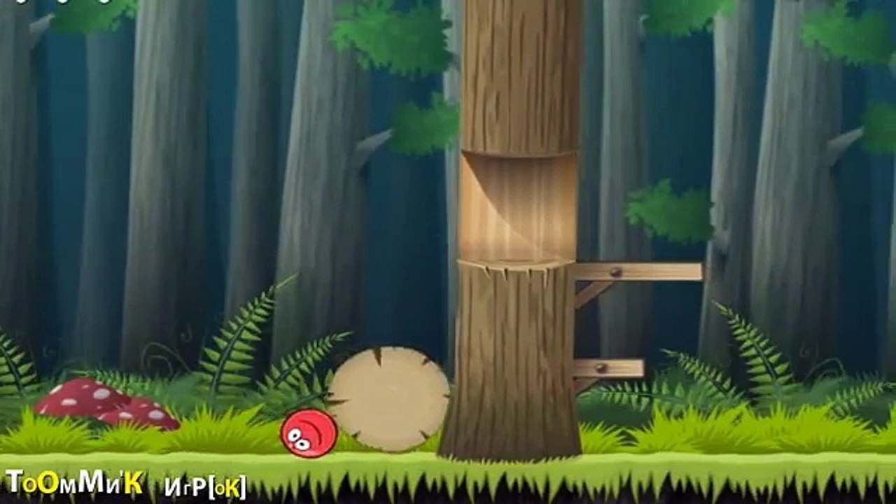 КРАСНЫЙ ШАР против ЧЁРНОГО КВАДРАТА [6] Серия. Игра как Мультик для детей малышей - игра RED BALL