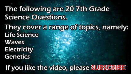 Are You Smarter Than a 7th Grader (Science)