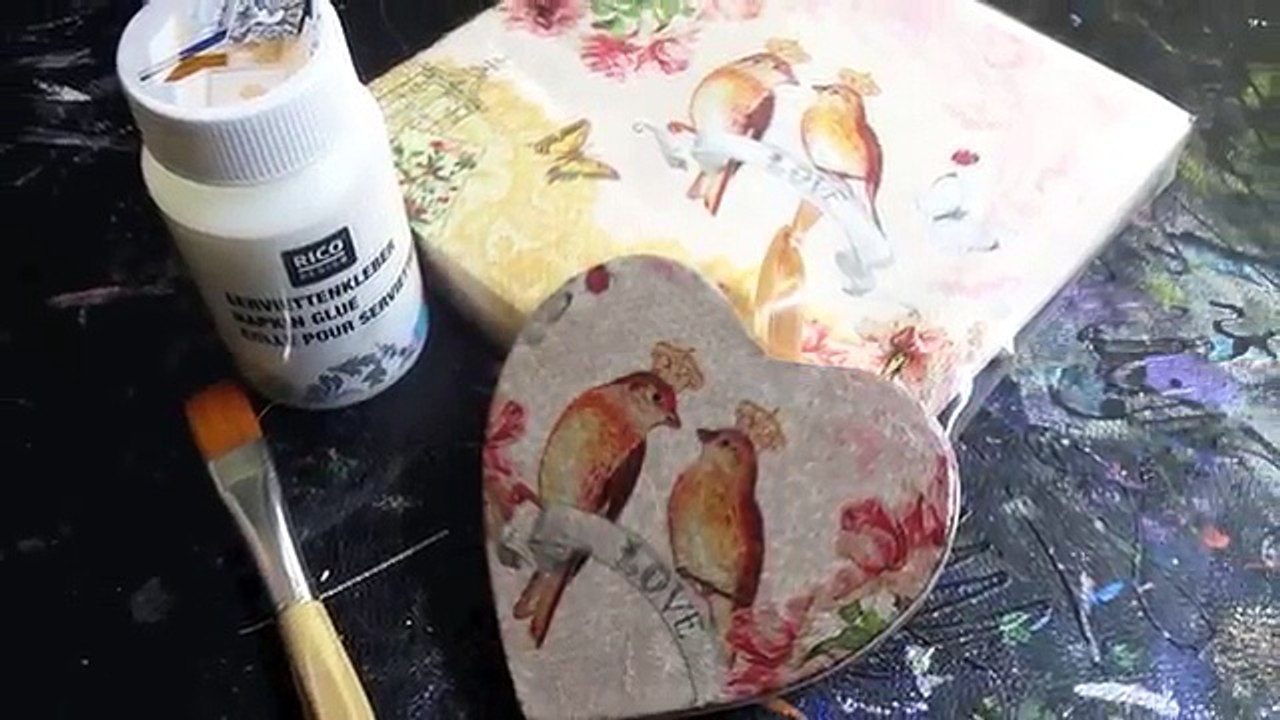 Serviettentechnik Tutorial Anleitung