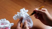Вязание крючком. МК Пинетки Котята (часть 1) Crochet. Crocheted sandals.
