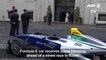 Pope Francis blesses formula E race car at the Vatican