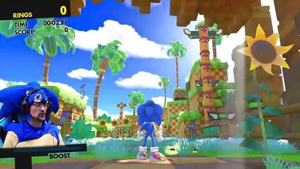 SONIC the HEDGEHOG Stinks IN REAL LIFE! FGTEEV Sonic Forces Game Avatar is LIT! Flamethrower Bunny!