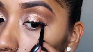 Adrienne Bailon Latina Magazine Makeup Tutorial | Bronze Eyes & Nude Lip