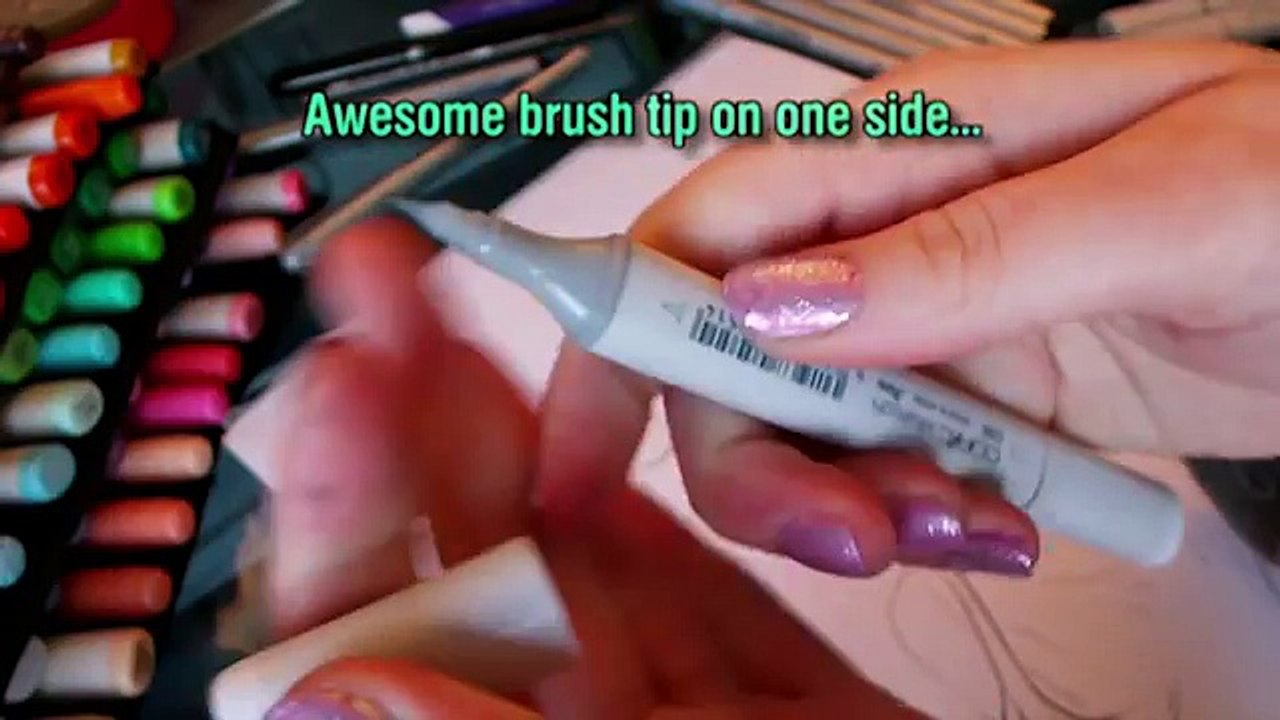 Copic Marker Drawing Tutorial: Using Copics like Watercolor Sketch a Day #58