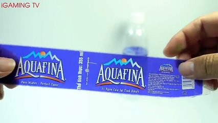 CÁCH LÀM CHAY AQUAFINA BẰNG SỮA VÀ THẠCH RÂU CÂU CHO BÉ: HOW TO MAKE AQUAFINA MILK JELLY COLOR DIY