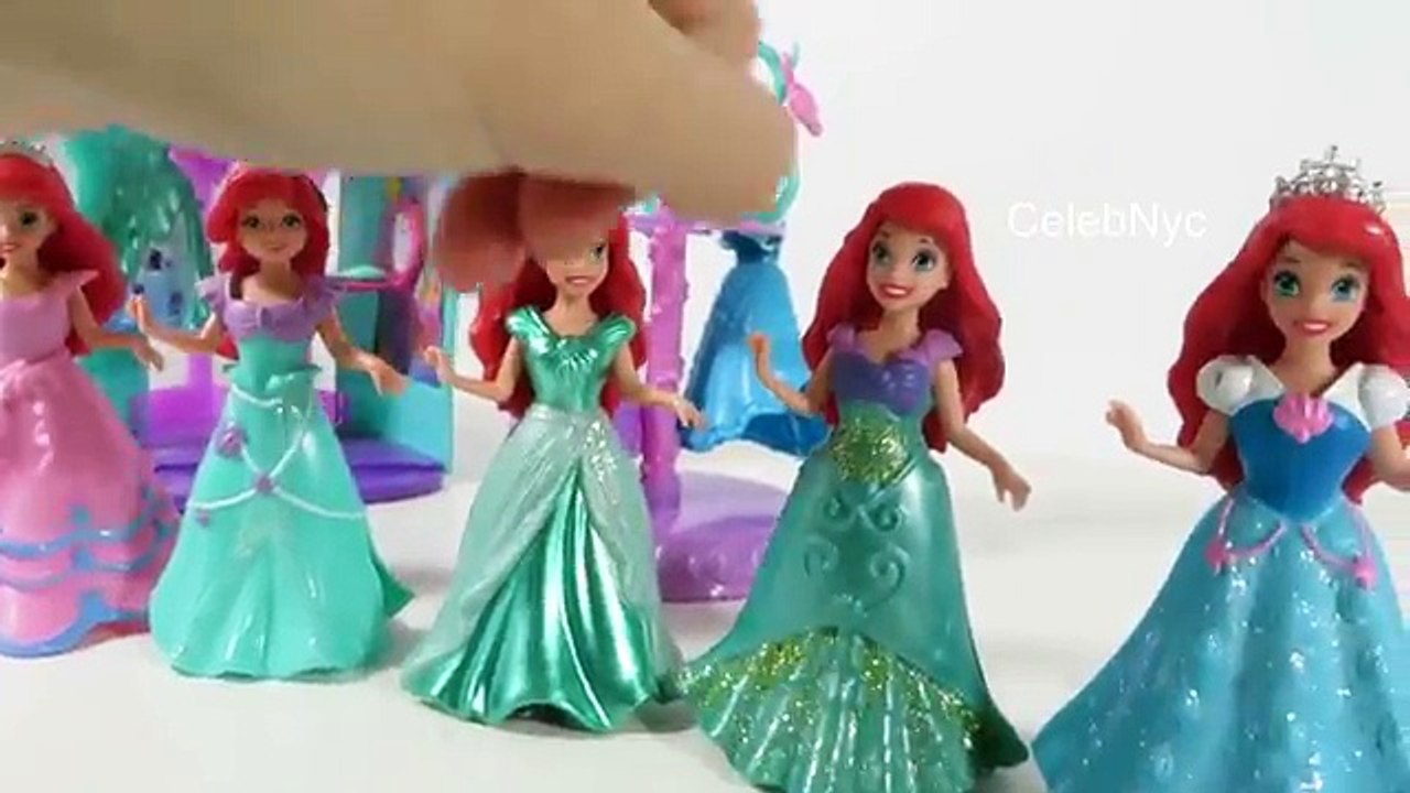 NEW Disney MAGICLIP Ariel Fashion Collection Little Kingdom Wardrobe with 3 dresses