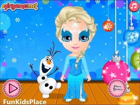 Baby Barbie Game Movies & Frozen Face Painting Video Play | Kids Games Online Face Painting Art