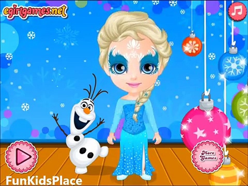 Baby Barbie Game Movies & Frozen Face Painting Video Play | Kids Games Online Face Painting Art