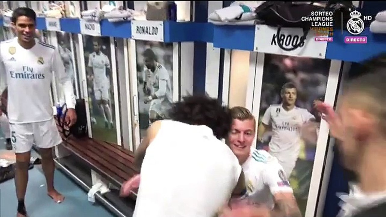 Así recibió el vestuario del Madrid a Cristiano Ronaldo tras su penalti