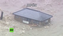 Japón: Fuertes inundaciones dejan varios heridos y causan graves daños