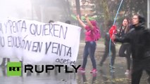 Violentos choques en Santiago de Chile entre estudiantes y la Policía