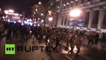 Fuertes disturbios en las Marchas de la Dignidad en Madrid