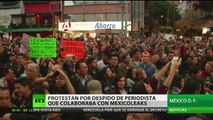 Protestan en México por el despido de la periodista Carmen Aristegui