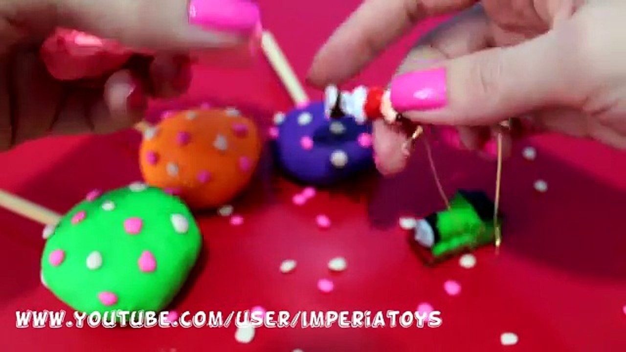 Lollipop Play-Doh Surprise Eggs Cars Mickey Mouse Dora The Explorer Frozen Thomas