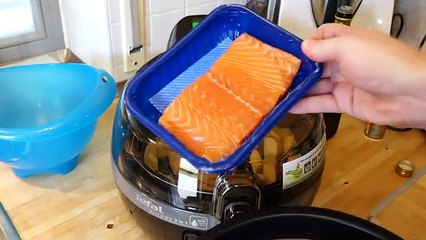 Tefal ActiFry 2in1 - LOW FAT Kartoffel Wedges & Lachs Rezepte (deutsch)