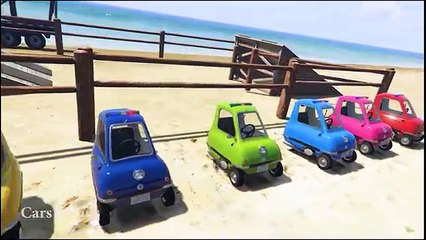 SMALL POLICE CARS Transportation and Spiderman Cartoon for Kids & Nursery Rhymes Songs for Children