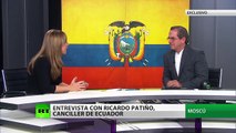 Exclusiva: Entrevista con Ricardo Patiño, canciller ecuatoriano