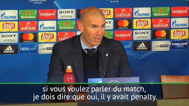 Quarts - Zidane : Sur l'ensemble des deux matches, nous méritons la qualification