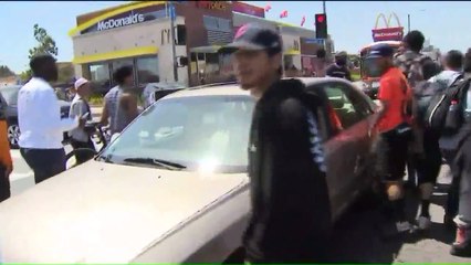 Graphic Video Shows Car Hitting Man at Vigil for Hit-and-Run Victim