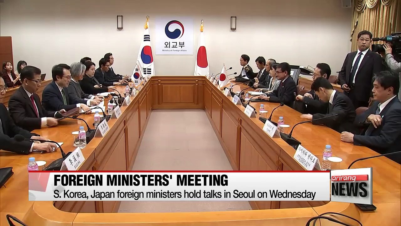S. Korea-Japan foreign ministers hold talks on bilateral ties and N. Korea's nuclear issue