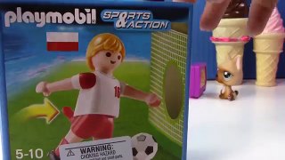 World Cup Pup Littlest Pet Shop LPS Playmobil Soccer ball Football Player Toy Review Opening