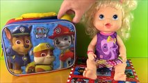 Baby Alive Paw Patrol Lunchbox Surprise! Nick Jrs Paw Patrol Surprise Toys Blind Bags!FUN