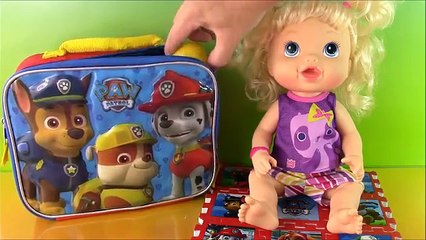 Baby Alive Paw Patrol Lunchbox Surprise! Nick Jrs Paw Patrol Surprise Toys Blind Bags!FUN