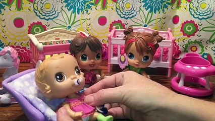 Baby Alive Crib Life Doll Sunday morning Nursery Routine feeding and playing