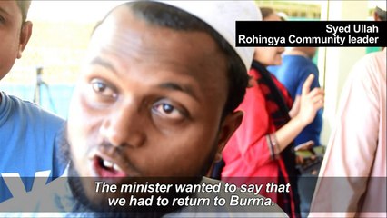 Myanmar minister makes landmark visit to Rohingya camp