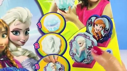 FROZEN ELSA ANNA STATUETTES Sculptor Kit Paint your own SHAKER MAKER How-To Disney Princess