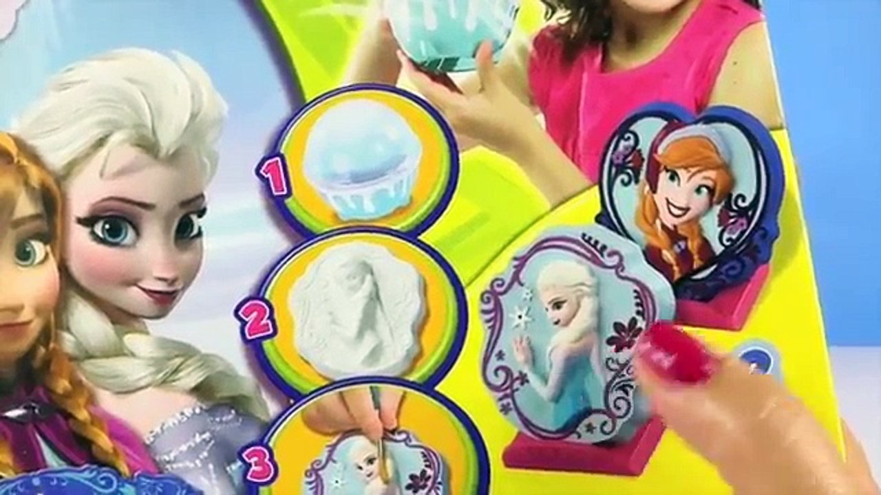 FROZEN ELSA ANNA STATUETTES Sculptor Kit Paint your own SHAKER MAKER How-To Disney Princess