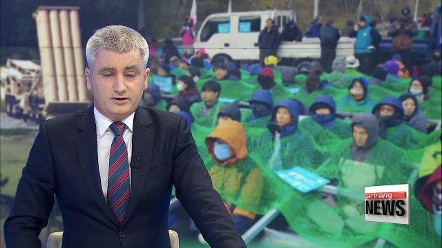 Tensions rise in Seongju County between residents and police over further base construction on THAAD deployment