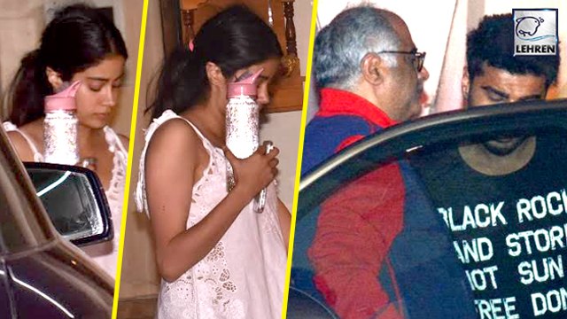 Janhvi Kapoor Hides Her Face While Visiting Brother Arjun Kapoor's House