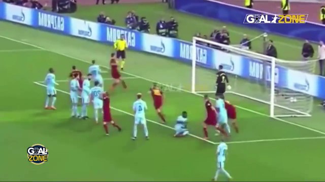 ملخص مباراه برشلونة وروما 3 - 0 ريمونتادا ذئاب روما التاريخية جنون عصام الشوالي