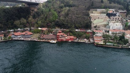 Dev Geminin Çarptığı Yalının Son Durumu Havadan Görüntülendi