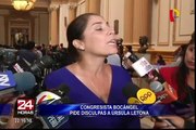 Congresista Guillermo Bocángel se disculpa con Úrsula Letona