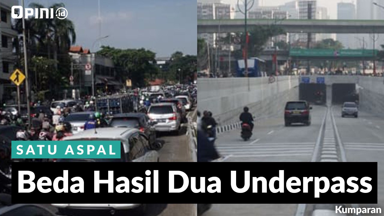 #1MENIT | Beda Hasil Dua Underpass