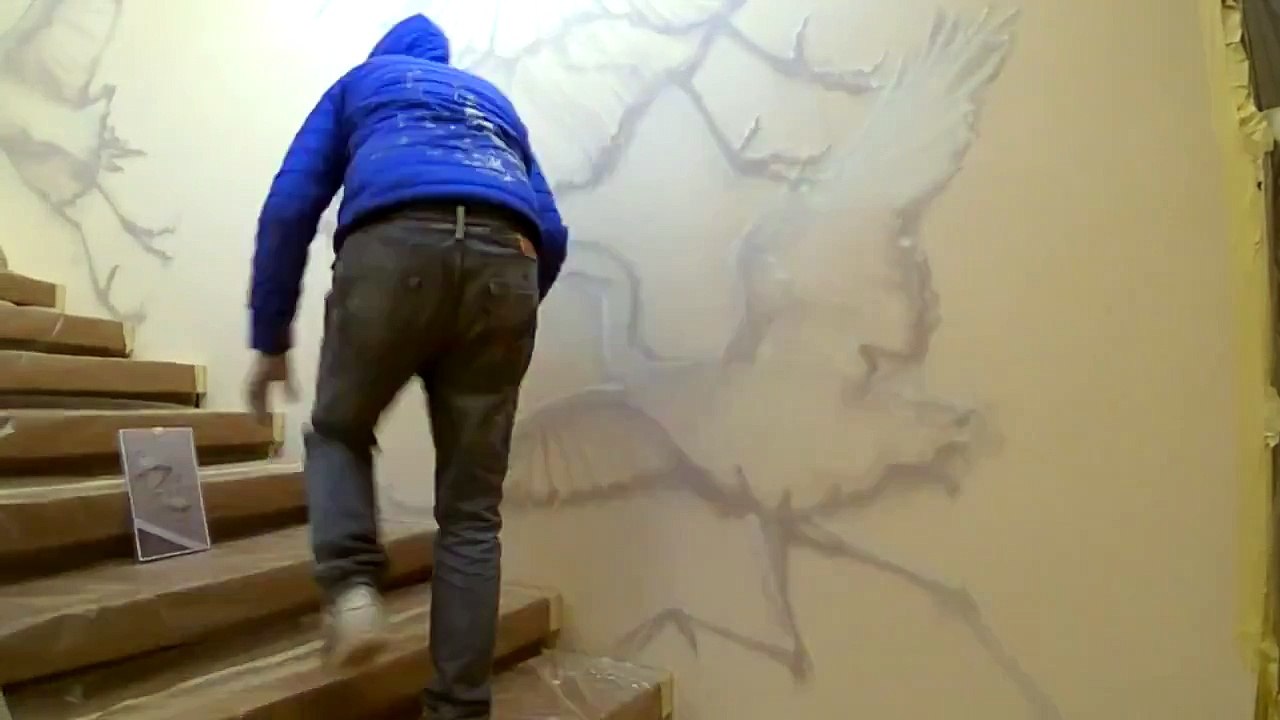 Fresque murale magnifique