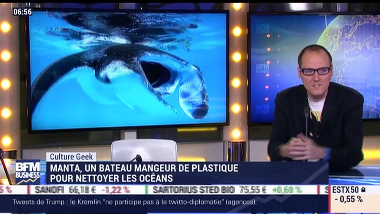 Anthony Morel: Manta, un bateau mangeur de plastique pour nettoyer les océans - 12/04
