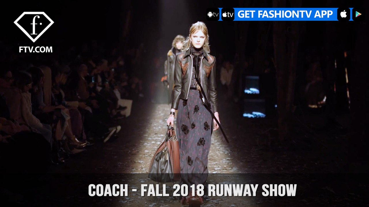 Kaia Gerber Coach Fall 2018 Runway Show Americana Goes Dark Romance | FashionTV | FTV