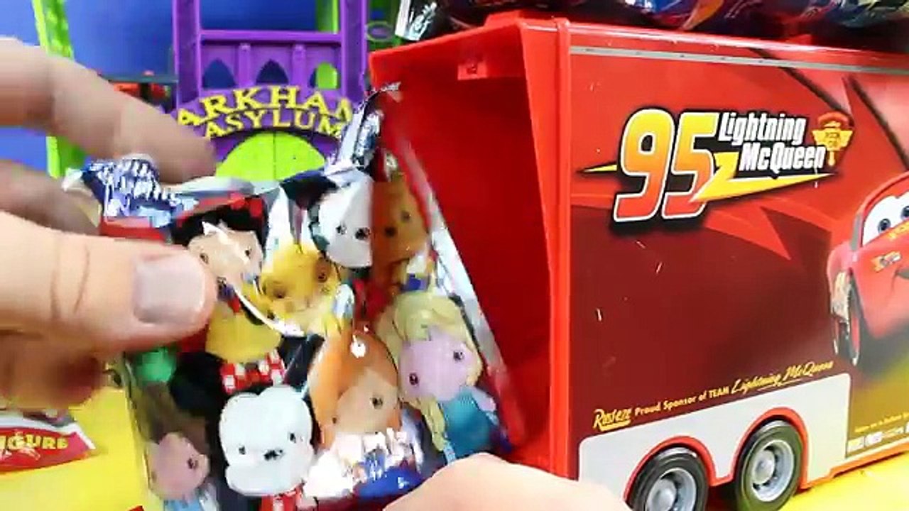 Batman And Just4fun290 Open Up Surprise Toys Transformers Lion Guard Zelda TMNT And Bendable Posers